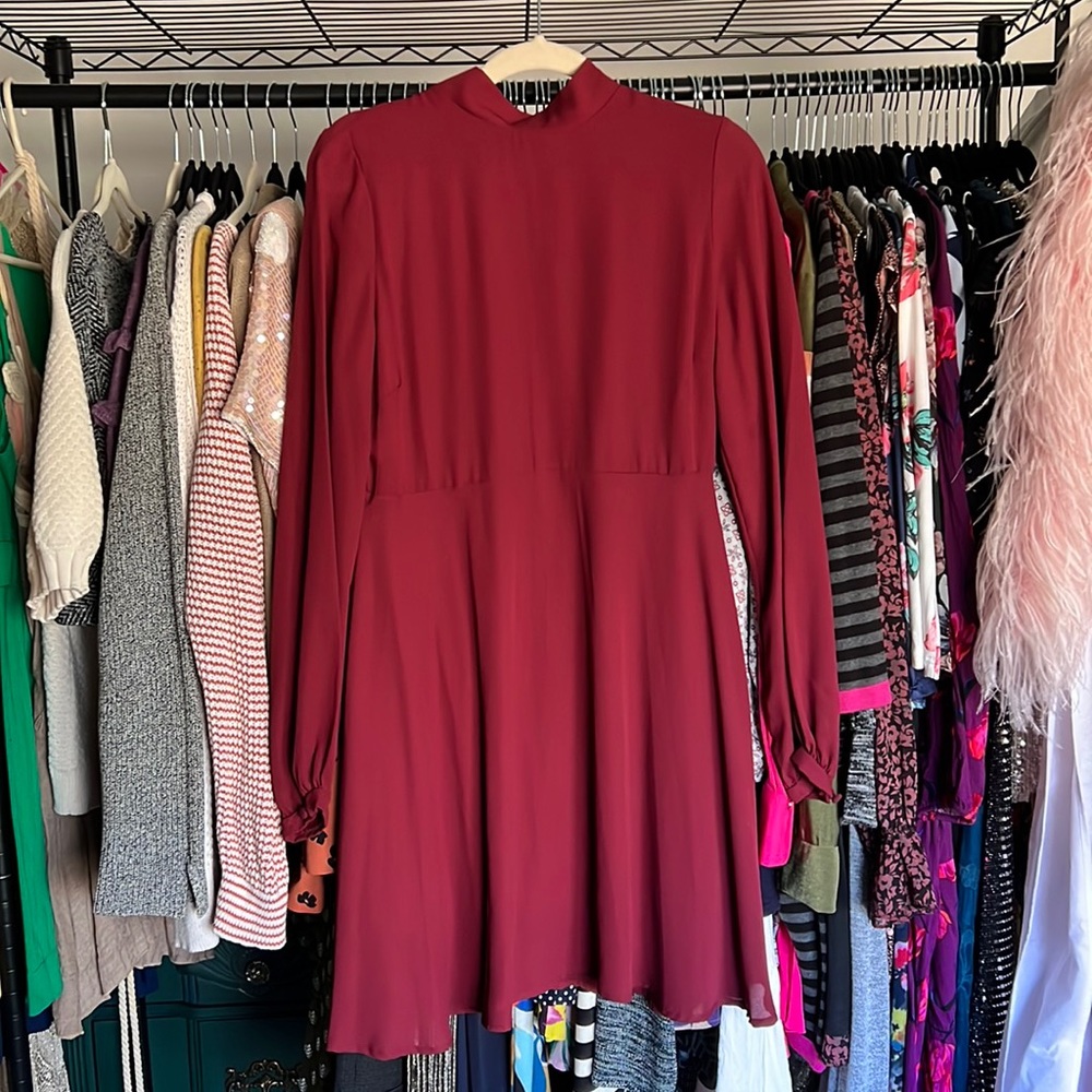 Wine Red Dress
